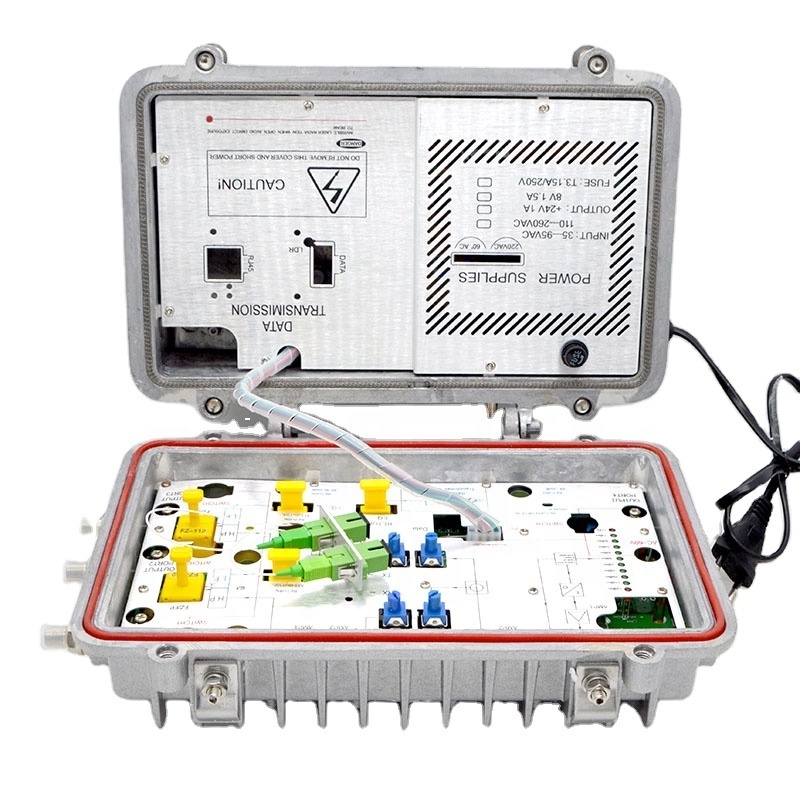 Wholesale GFOR719 Outdoor Receiver 4-Way AGC Optical Node with RF Output Used in Network CATV HFC FTTH Return Path