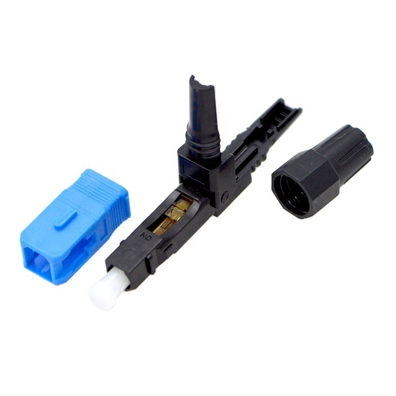 High Quality !Low Insertion Loss 50mm Single Mode SC UPC APC Quick Connector FTTH Tool Fiber Optic Fast Coupler Easy Adapter