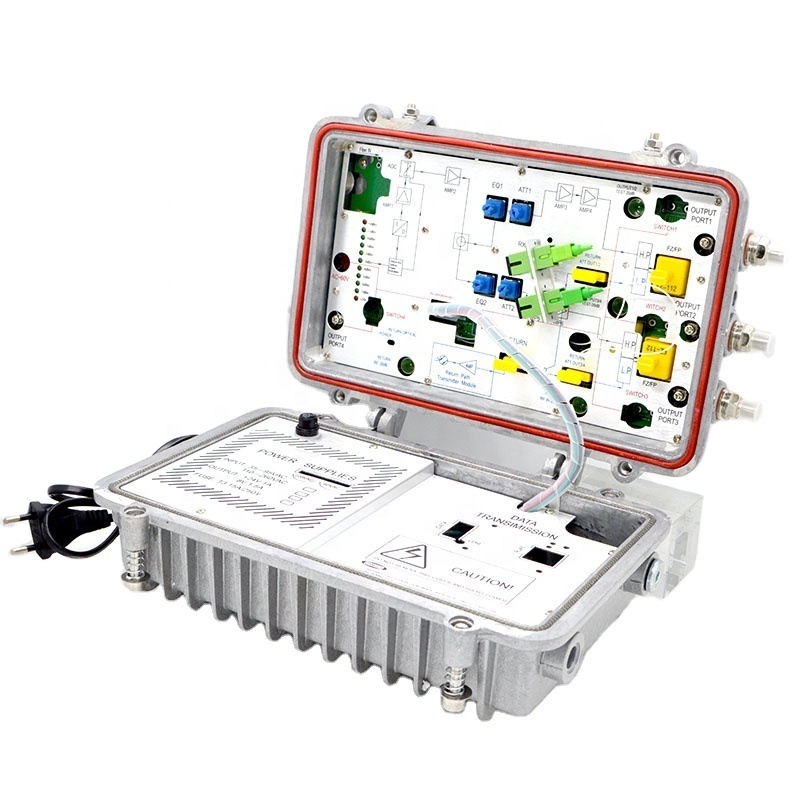 Wholesale GFOR719 Outdoor Receiver 4-Way AGC Optical Node with RF Output Used in Network CATV HFC FTTH Return Path