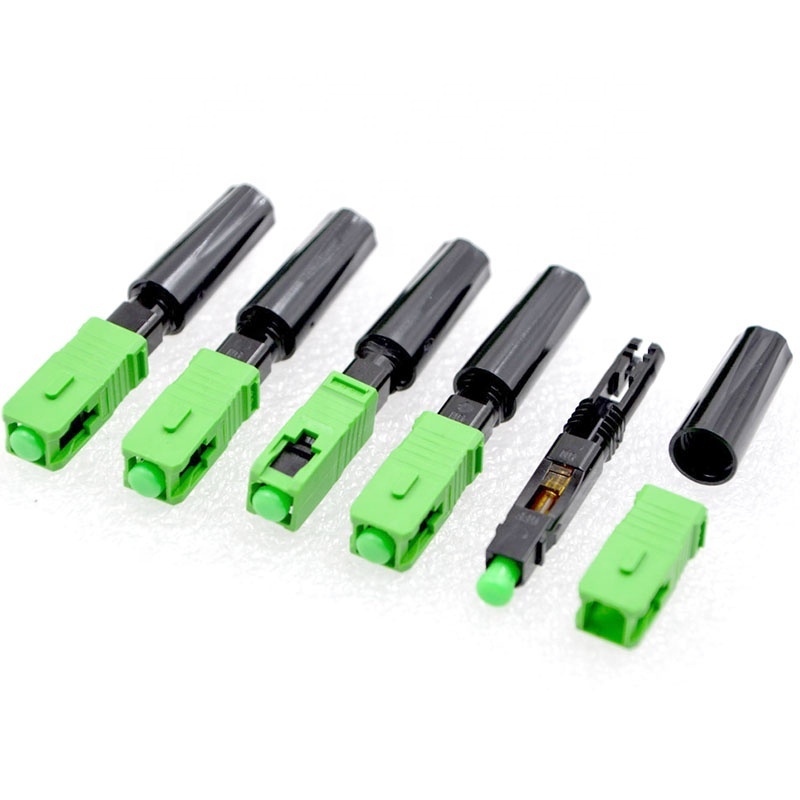 Wholesale FTTH Embedded SC APC Fiber Optic Adapter Low Price Fast Connector with 0.3dB Insertion Loss