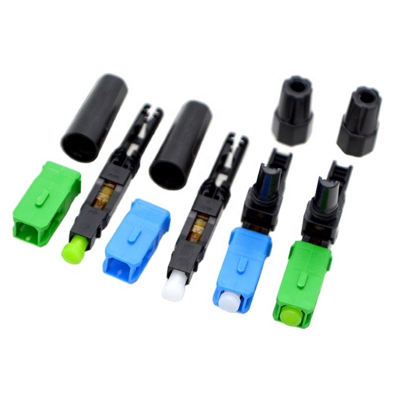 High Quality !Low Insertion Loss 50mm Single Mode SC UPC APC Quick Connector FTTH Tool Fiber Optic Fast Coupler Easy Adapter