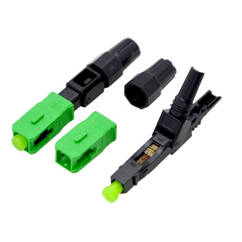 High Quality !Low Insertion Loss 50mm Single Mode SC UPC APC Quick Connector FTTH Tool Fiber Optic Fast Coupler Easy Adapter