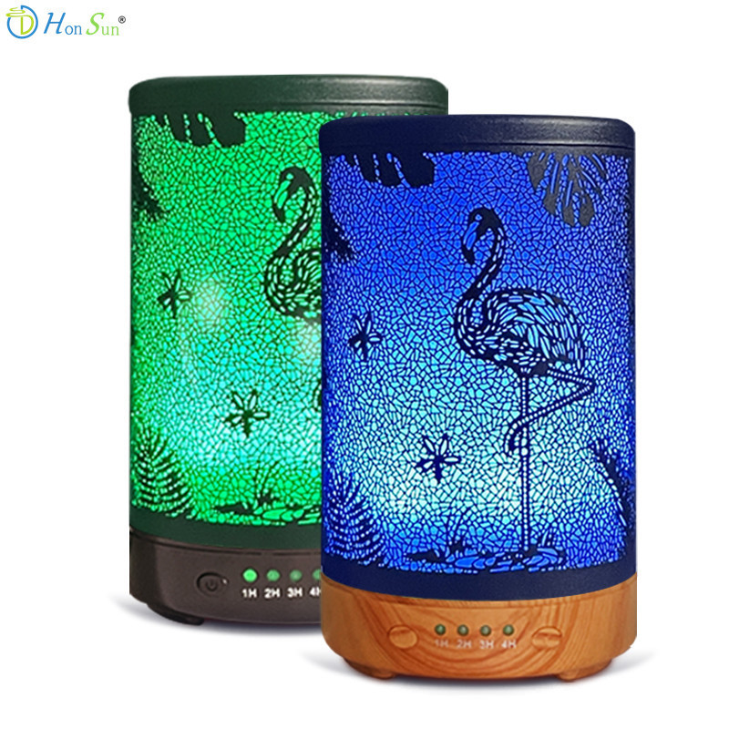 New Wood Grain Aroma Diffuser Humidifier Metal Melt Electric Aroma Wax Burner Melter Fragrance Candle Warmer Lamp For Office