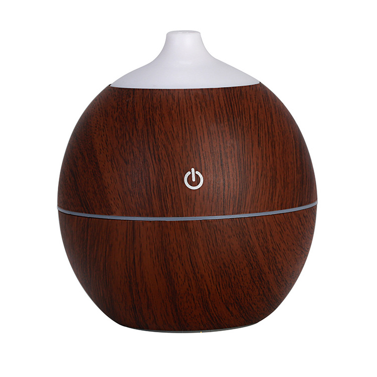 130ml 2020 Hot black wood ultrasonic humidifier Portable home colorful round mouth humidi fierhandy cool mist humidifier