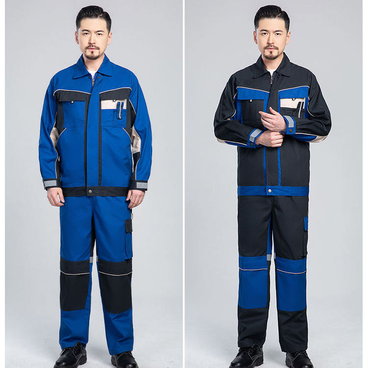 Wholesale Unisex Workwear Jacket and Pants Breathable Men Work Uniform Industrial Work Clothes Customized Logo Work Clothing