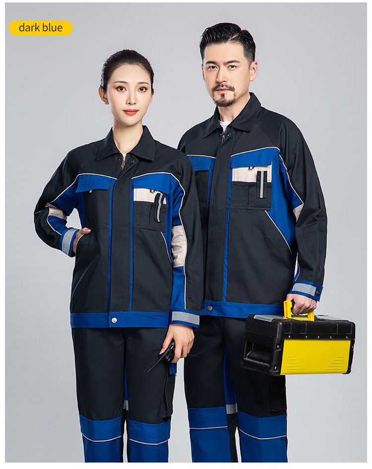 Wholesale Unisex Workwear Jacket and Pants Breathable Men Work Uniform Industrial Work Clothes Customized Logo Work Clothing