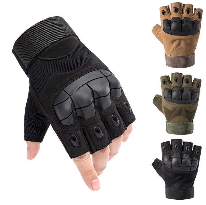 Factory Custom Full Half Finger Motorcycle Leather Sports Hunting guantes Shooting Outdoor Combat Tactical Gloves