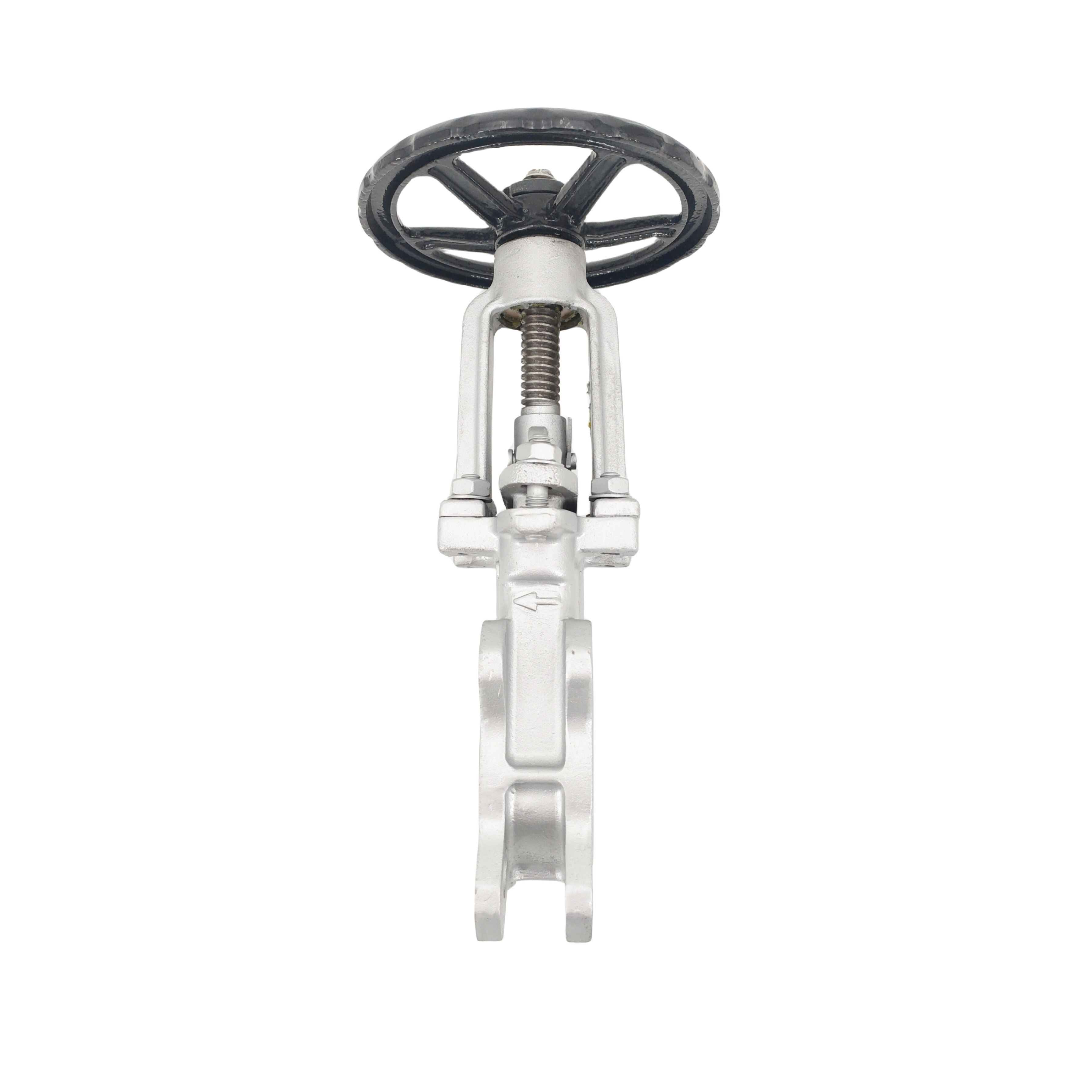 SS 304 SS 316 Stainless Steel Manual Handle wheel Knife Gate Valve PN10 Or PN16