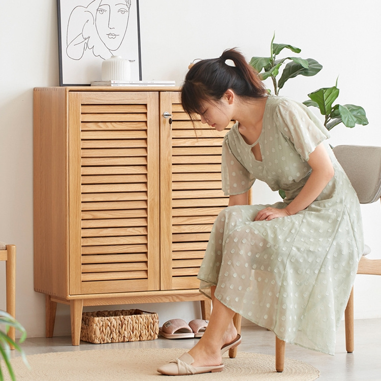 Wooden Shoe Racks Portable Storage Shelves Cabinet Shoe Organizer for entry