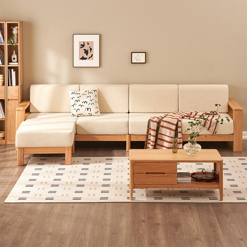 A5062 living room sofa modern sofa set combination solid wood sofa available in various sizes