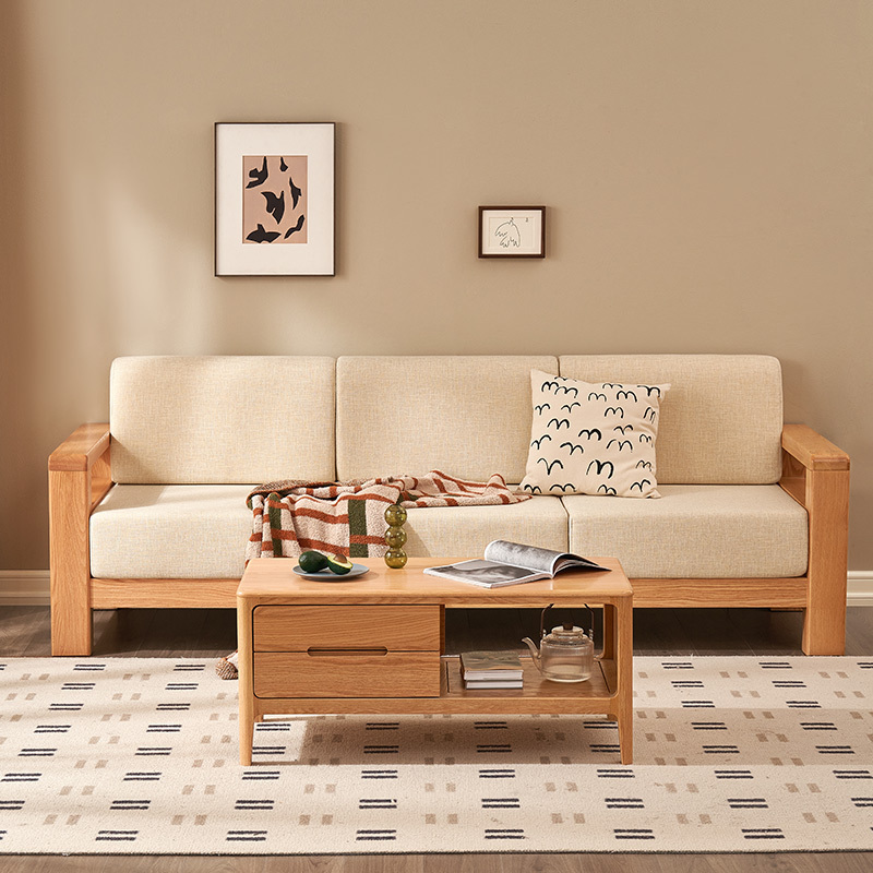 A5062 living room sofa modern sofa set combination solid wood sofa available in various sizes