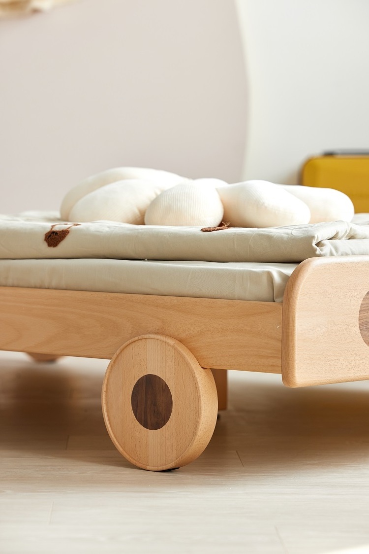 K1011 China Factory creative kids Wooden bed children car single bed for boy Children bed