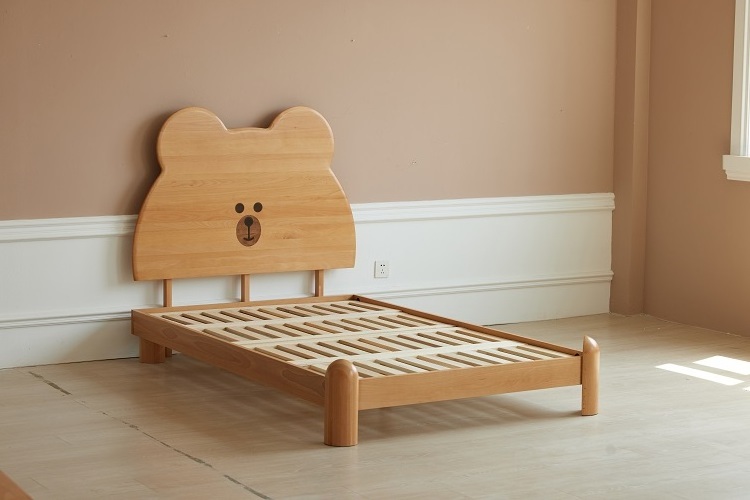 China Wholesale Modern Bedroom Little Bear Bed Children wooden Furniture Sets Kids mushroom Bed for kids girls