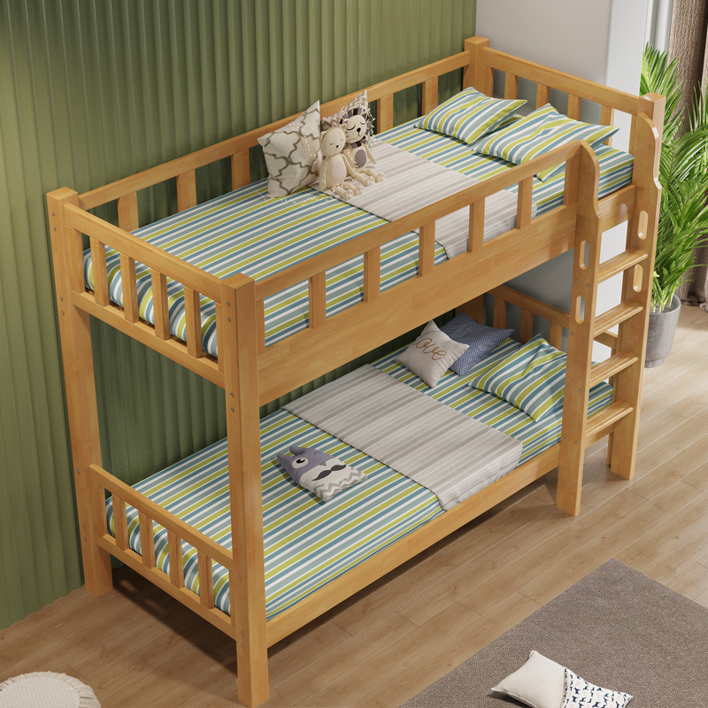 High Quality Durable Kindergarten Bunk Bed Children Double Wooden Bunk Bed For Sale