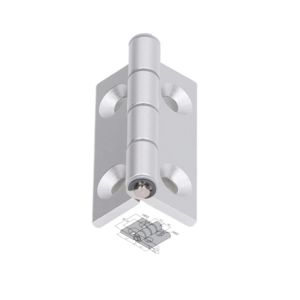 SYNRISE Aluminum Profile Countersunk Hinge Install Parts 6063 Zinc Alloy Hinges for Doors and Windows