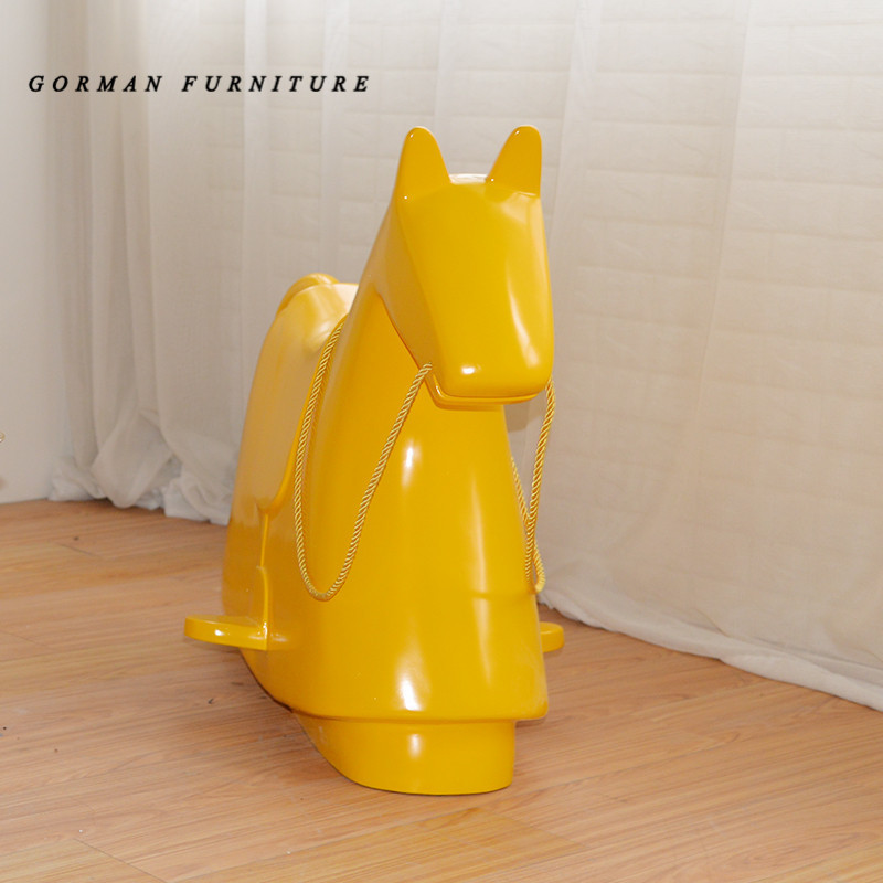 Gormann furniture  rocking pony  Knight Children Rocking Horse Toy animal shape chair, children's fun device