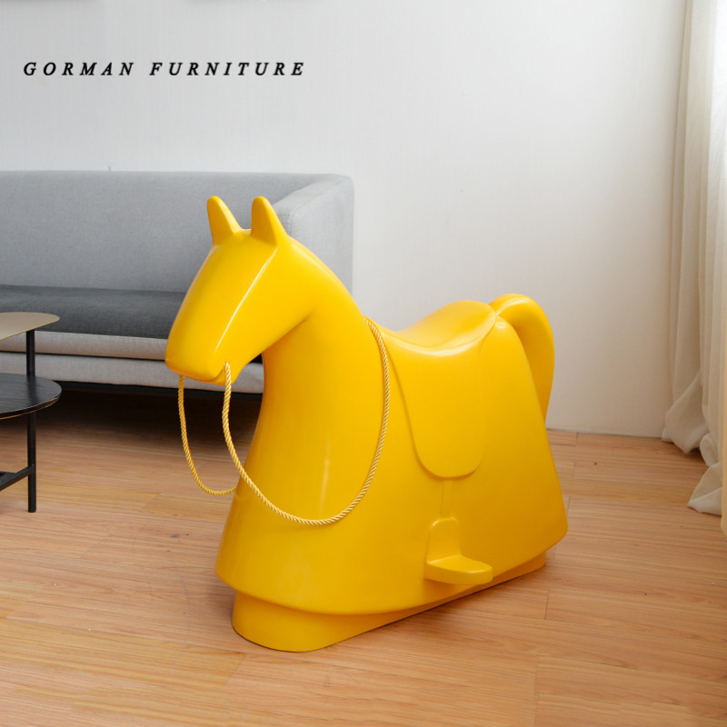 Gormann furniture  rocking pony  Knight Children Rocking Horse Toy animal shape chair, children's fun device