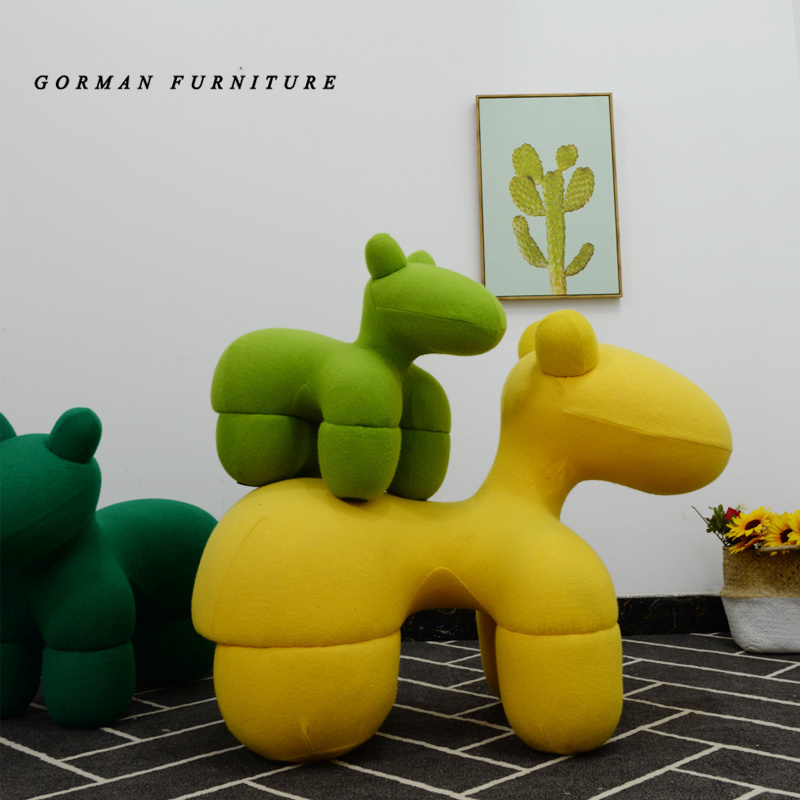 Gormann furniture ins Pony chair creative Animal Stool Puppy Chair Children's Sofa Toy horse chair shoe stool decoration stool