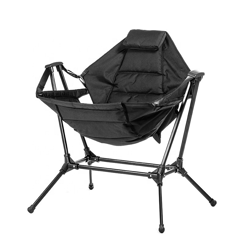 Outdoor Fishing Comfortable X-Large Portal Oversized Adjustable Heated Folding Rocking Camping Chair