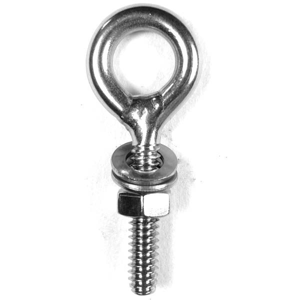 Stainless steel eye bolt china high precision customized zinc Coating 6mm eye bolt with m4 butterfly wing nut