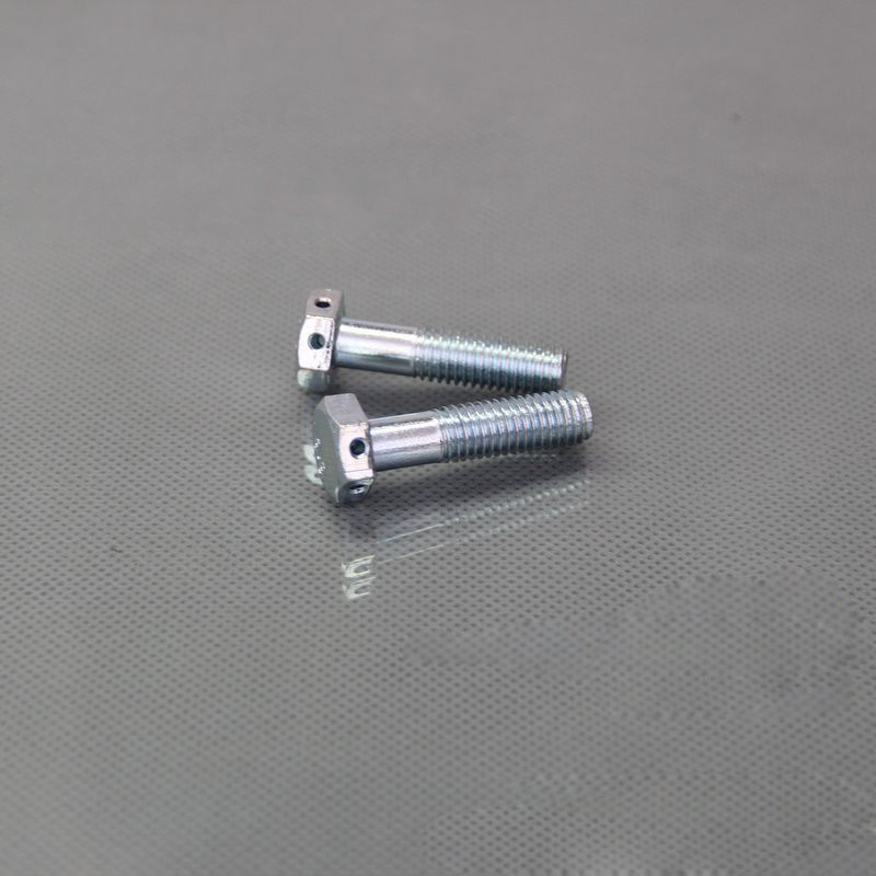 Carbon steel hexagon bolts with wire holes on