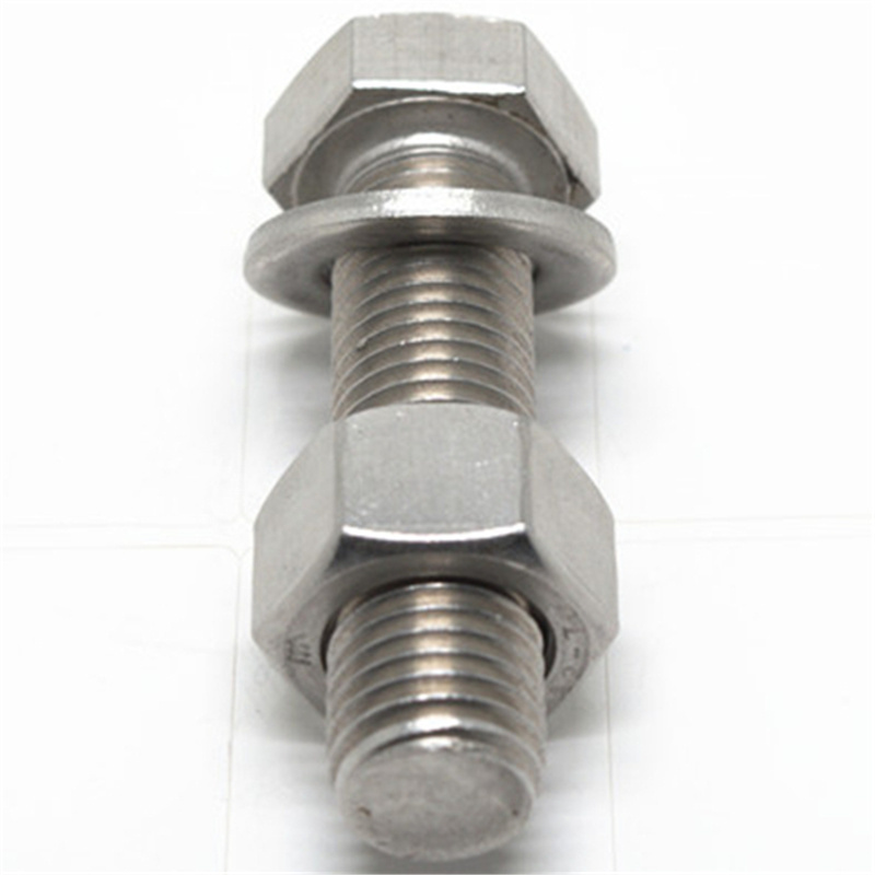 Sample Free Stainless Steel DIN 933 Bolt and Nut with Washers Stainless Steel Hex Bolt