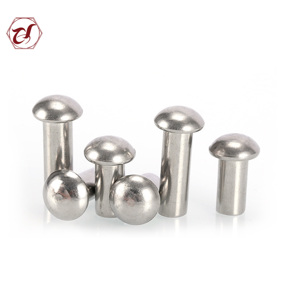 Manufacture Aluminum round solid rivet 5x10mm metal rivet stainless steel solid rivet