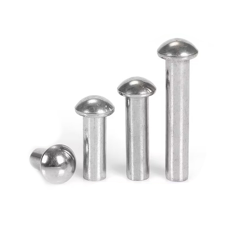 Manufacture Aluminum round solid rivet 5x10mm metal rivet stainless steel solid rivet