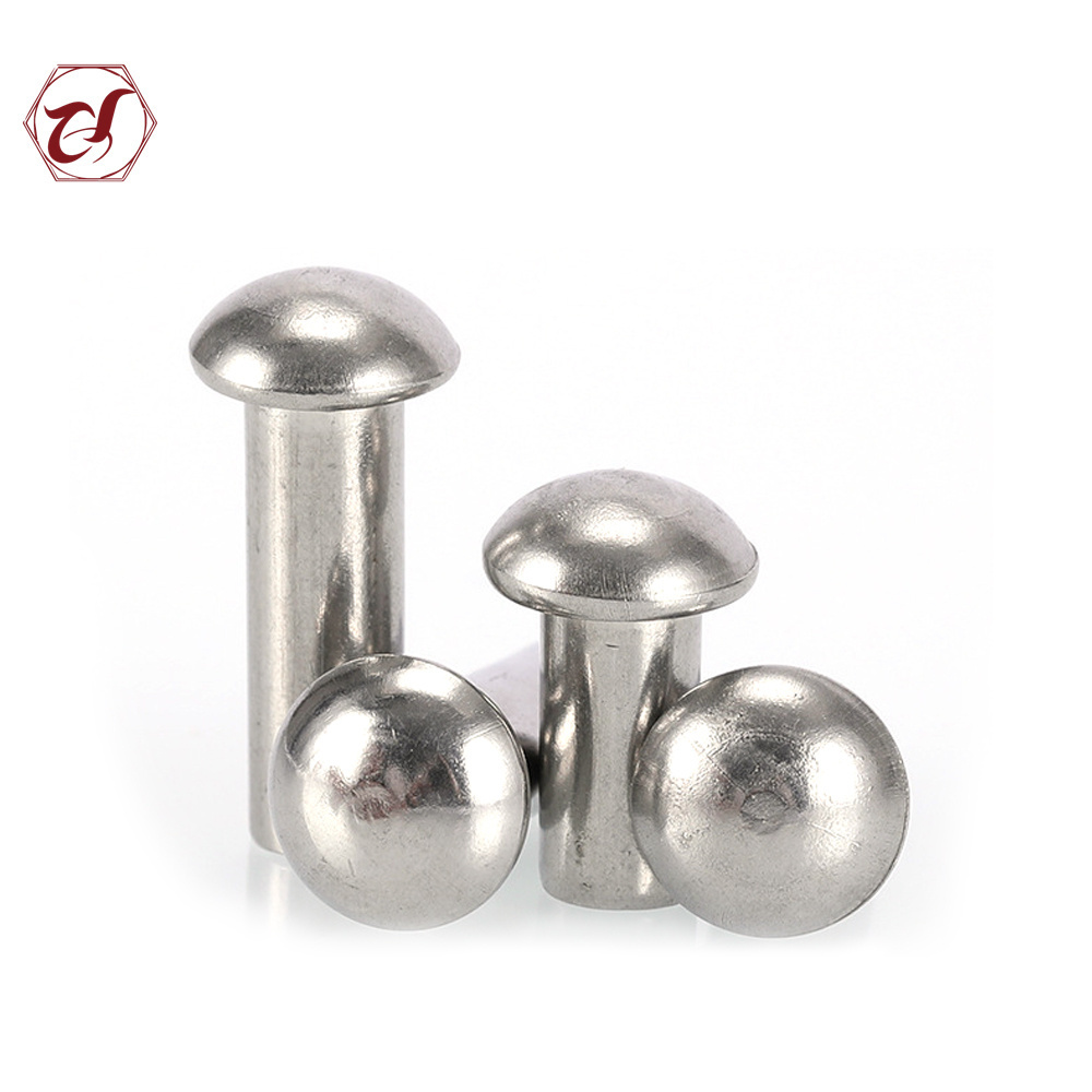 Manufacture Aluminum round solid rivet 5x10mm metal rivet stainless steel solid rivet