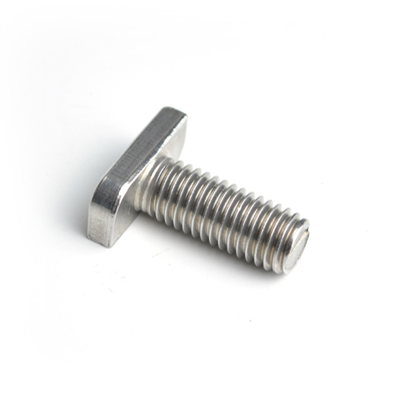 Solar PV Fastener A2-70 Stainless steel Hammer Head T-bolt Screw Stud T Slot Drop-in Bolt Hammer Head T Bolt