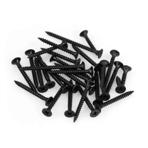 Carbon Steel ST3.5-ST5.5 Black Oxide Drywall Screws for Gypsum Screw Black to Wood /Trumpet Head Screw