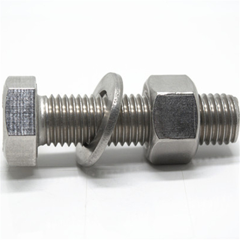 Sample Free Stainless Steel DIN 933 Bolt and Nut with Washers Stainless Steel Hex Bolt