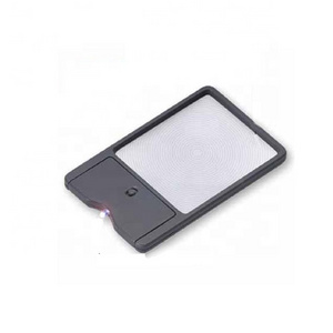 China Credit Card Size Magnifier with Led Light Magnifying Glass for Promotion Gifts