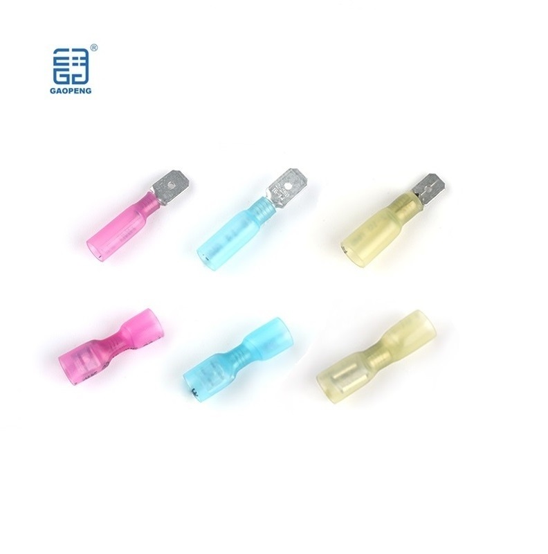 Heat Shrink Insulated Male Female Flag Spade Terminals Waterproof Electrical Marine Wire Connectors Disconnect Automotive