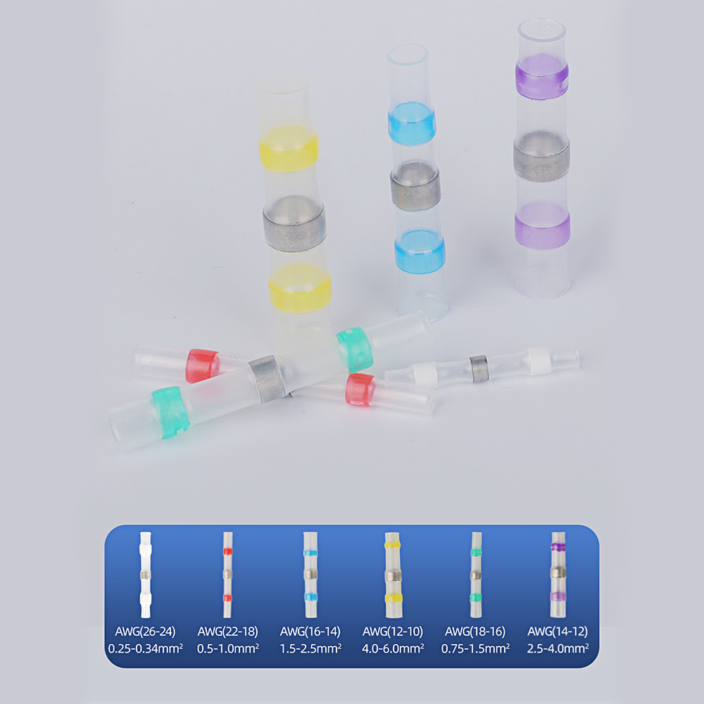 GAOPENG Insulated Heat Shrink Solder Sleeve Electrical Butt Connectors Seal Wire Connectors