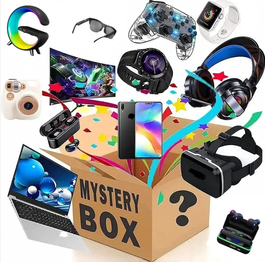 Electronic products Lucky mystery Gift toy blind box has a chance to open: wireless bluetooth earphone,smart watches,speaker