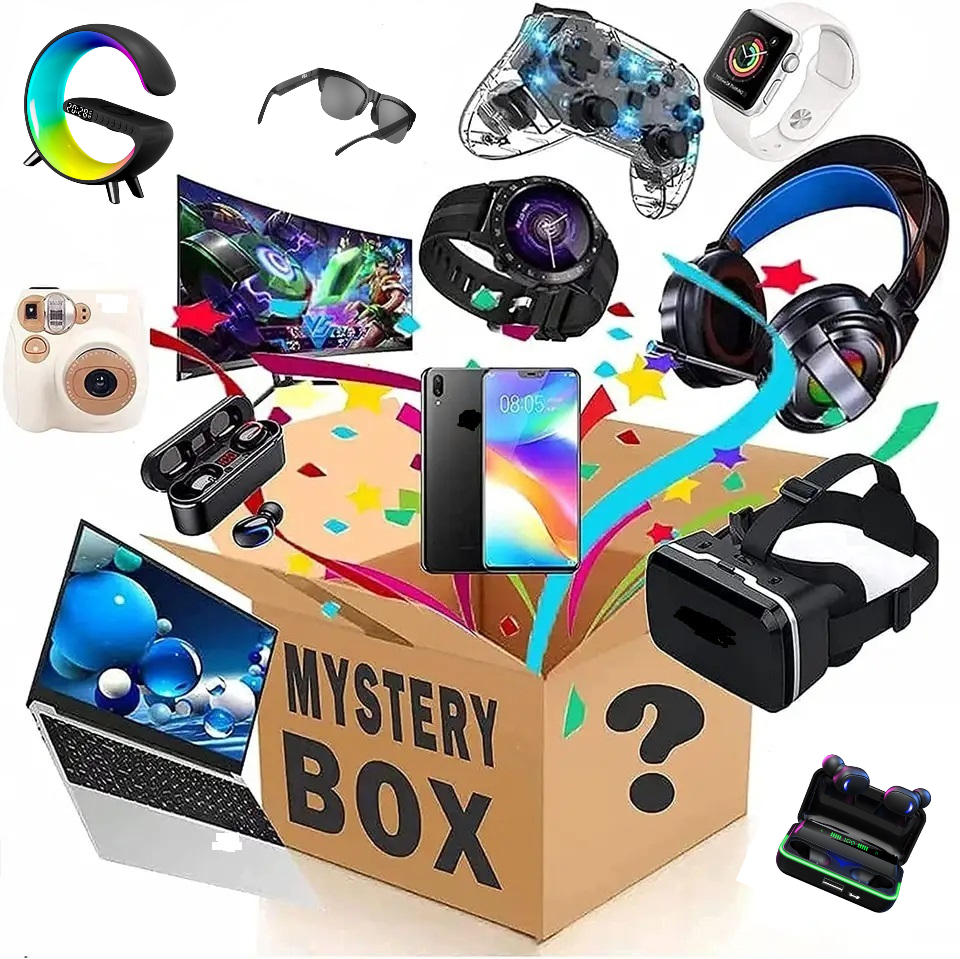 2023 Hot sales Lucky Mystery Box Blind Box 100% acquire High-quality Electronics Christmas Gift Random electronics products