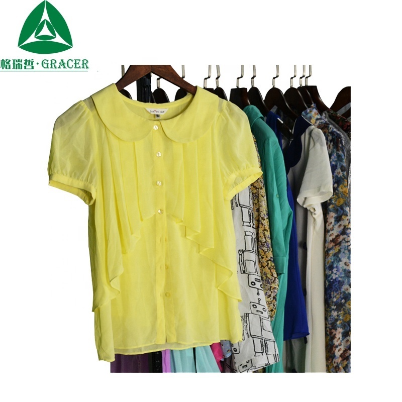 Gracer Summer women sexy blouse used clothes second hand clothes hot sales in Africa