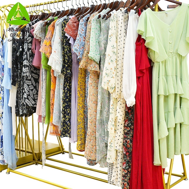 Guangzhou korea used dresses in bulk used clothes bales second hand clothing