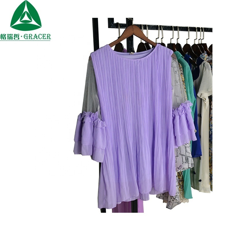 Gracer Summer women sexy blouse used clothes second hand clothes hot sales in Africa