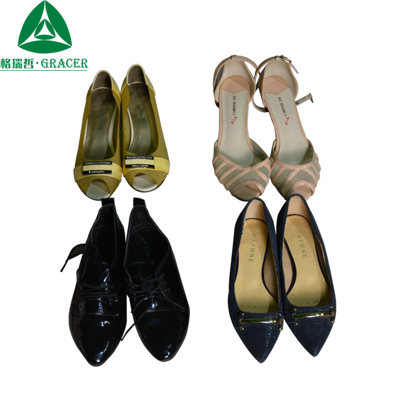 Used Shoes Bale Brand Vietnam Second Hand Women's Heel Heeled Sandals Heels For Ladies Women