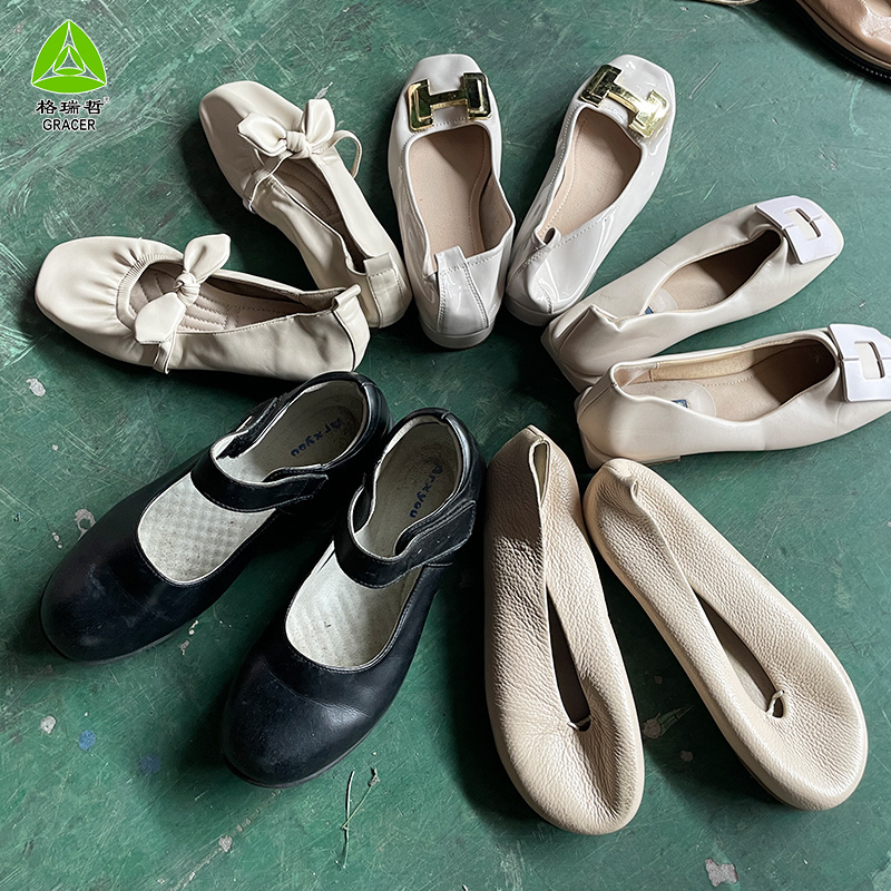 Wholesale Fashionable Bulk Second Hand High-Heeled Shoes Bales Mixed Used Ladies Sandals Bale Korean