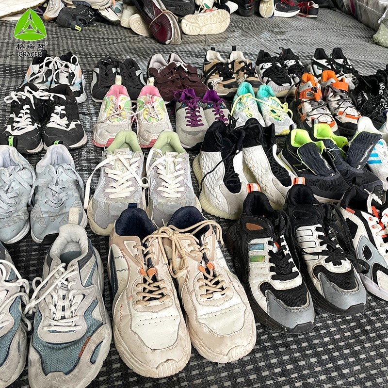 original bulk sports mixed second hand shoe stock branded used shoes bales in dubai