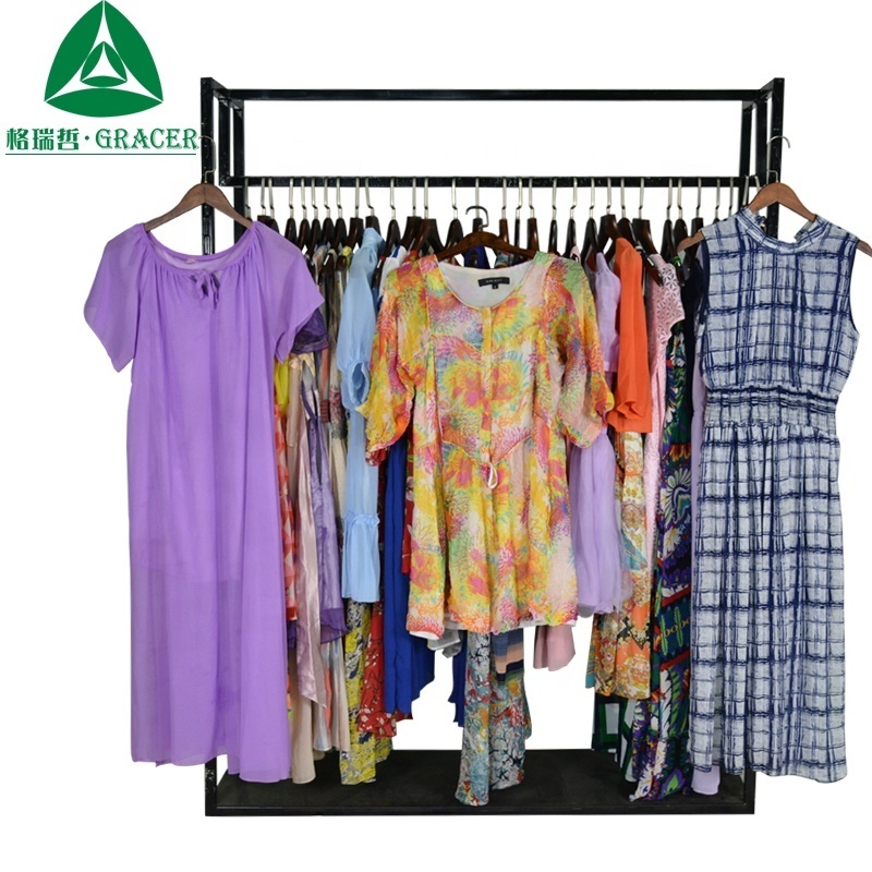 Hot sale second hand dress women wholesale used clothing in south korea