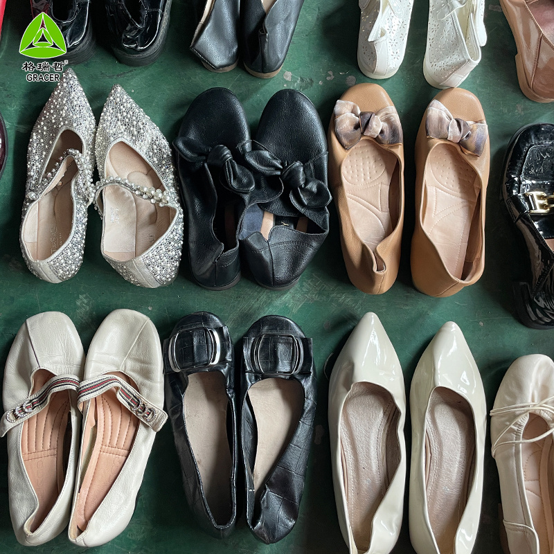 Wholesale Fashionable Bulk Second Hand High-Heeled Shoes Bales Mixed Used Ladies Sandals Bale Korean