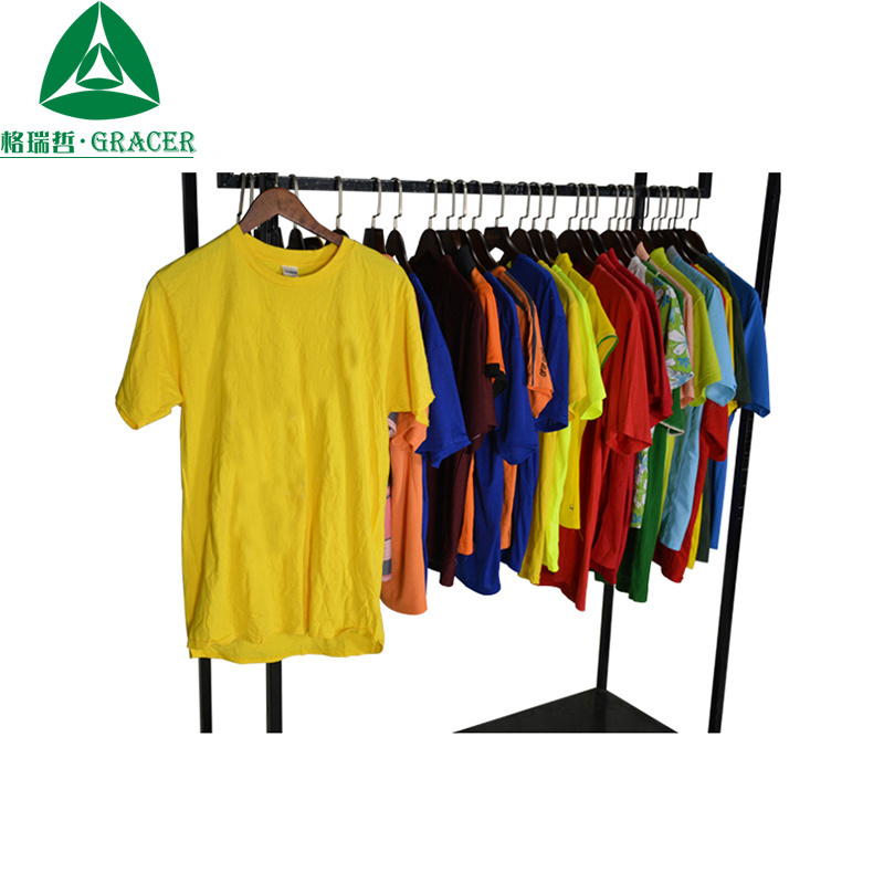 Guangzhou apparel manufacture plus size men short tshirt wholesale used clothing used clothes