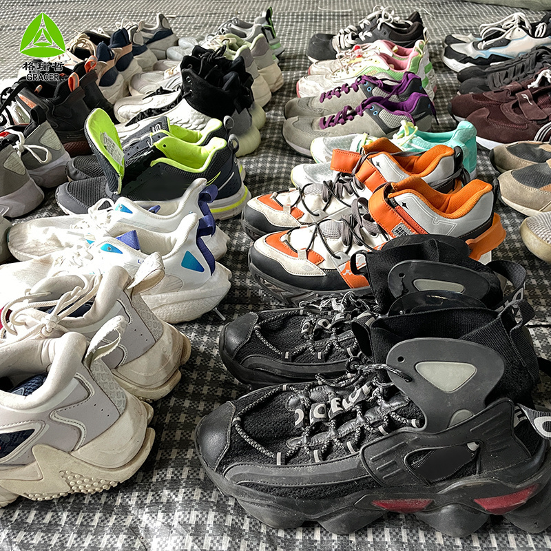 original bulk sports mixed second hand shoe stock branded used shoes bales in dubai