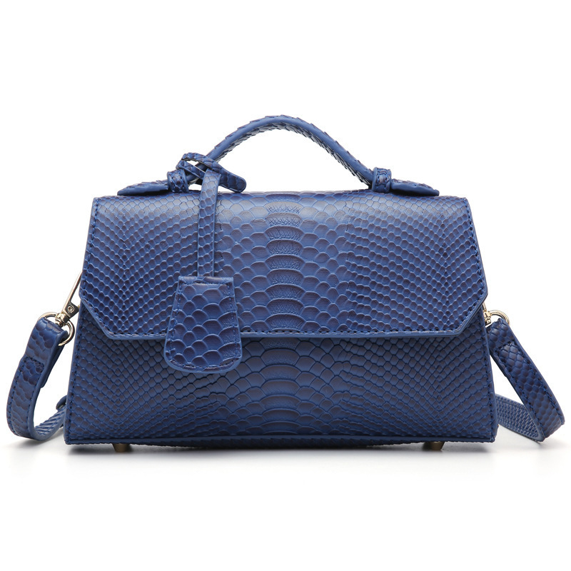 Hot-selling Snake Pattern Leather Hand Bags Python Clutch Ladies Bag Luxury Women Handbags