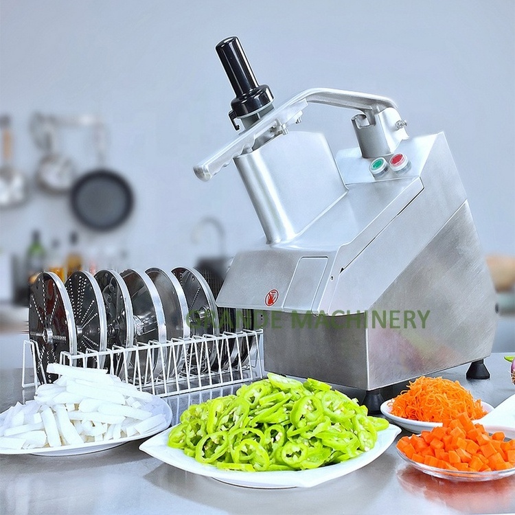 GRANDE Fruit Vegetable Cutting Machine Parsley Tomato Half Pepper Small Onion Carrot Cabbage Potato Cutter Cubing Slice Machine