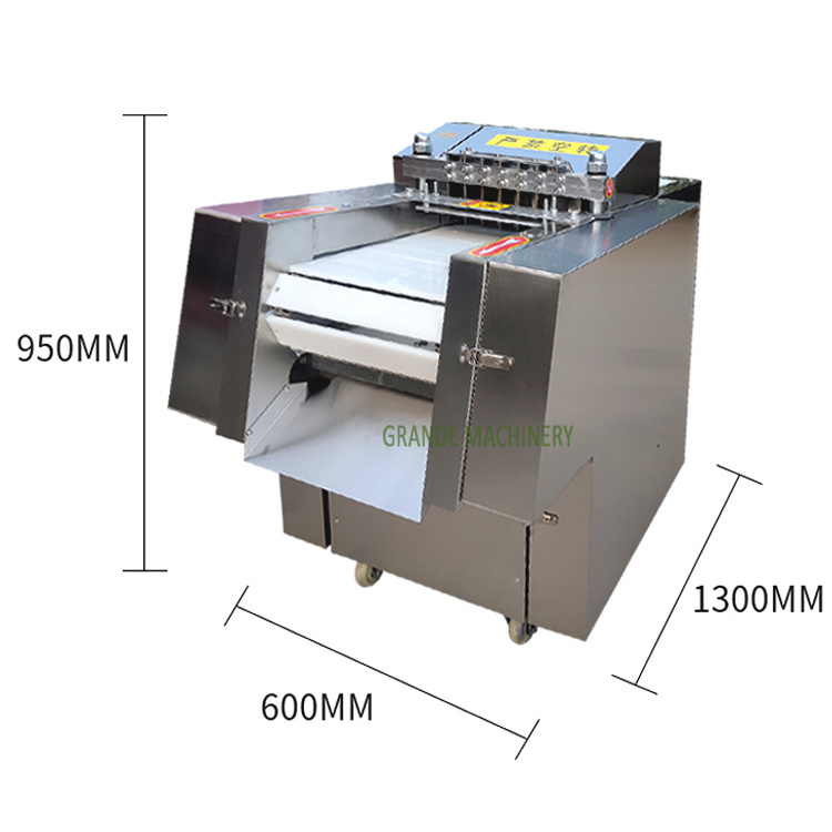 Whole Chicken Cutter Machine Meat Chopping Pork Beef Meat Cube Cutting Machine Slicer Meat Cutter For Restaurant